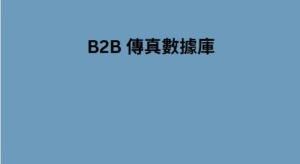 B2B 傳真數據庫